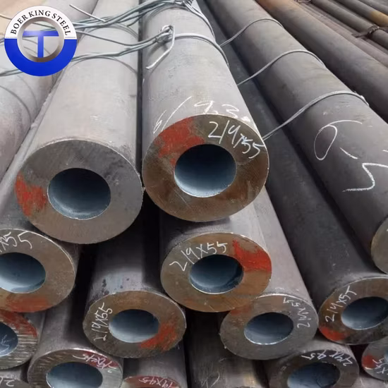 ASTM A53 A36 Q235 Q235B 1045carbono Tubo de aço sem costura laminado a quente Tubo de aço Sch40 10mm 35mm Tubo de aço sem costura de carbono laminado a alta temperatura redondo para petróleo e gás